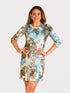 Beyond Travel 3/4 Sleeves Knee length Midi Dress - D2077